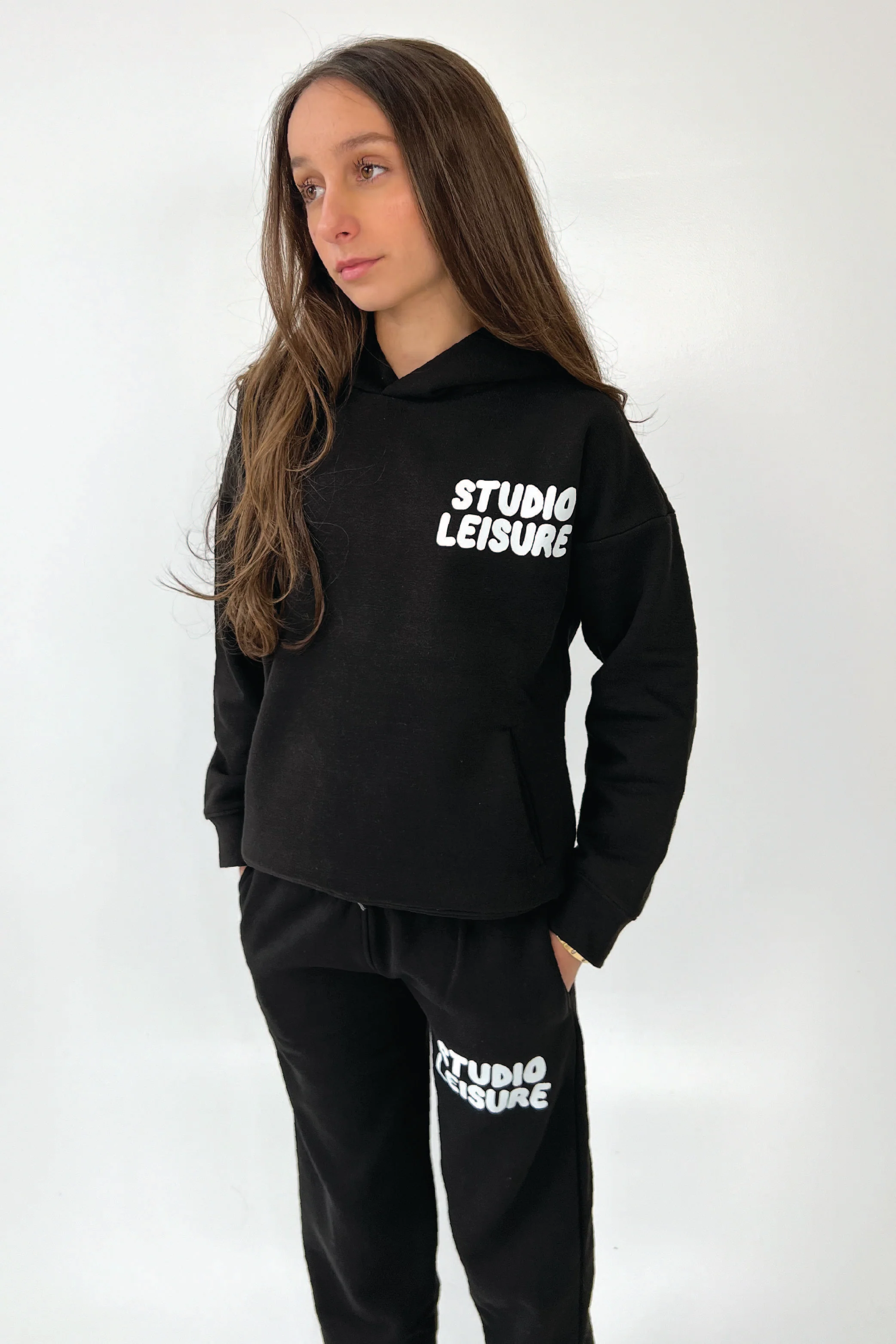 Mini studio leisure black bubble printed joggers - Image 2