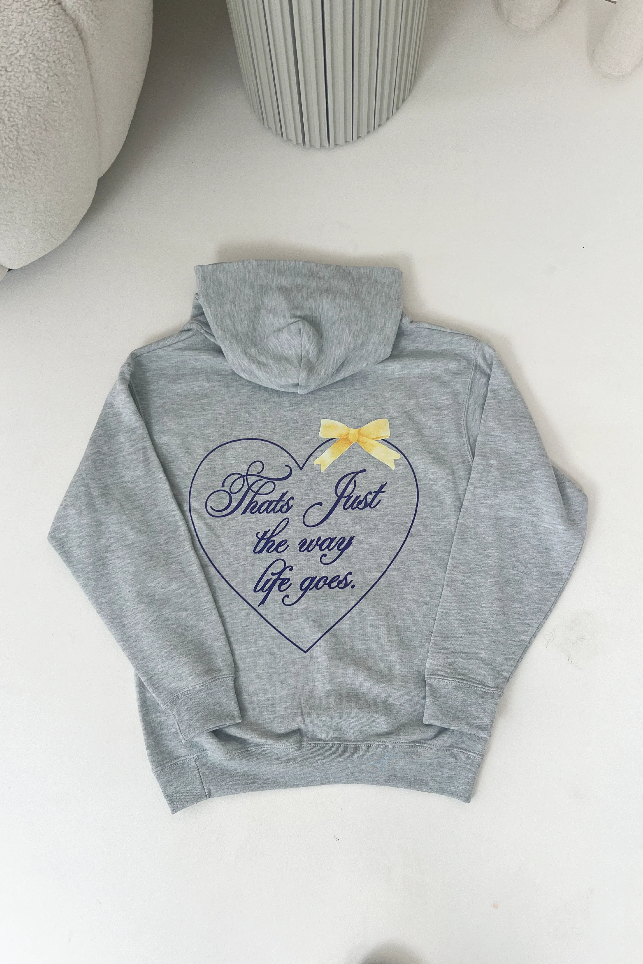 Mini thats just the way life goes grey printed hoodie - Image 3