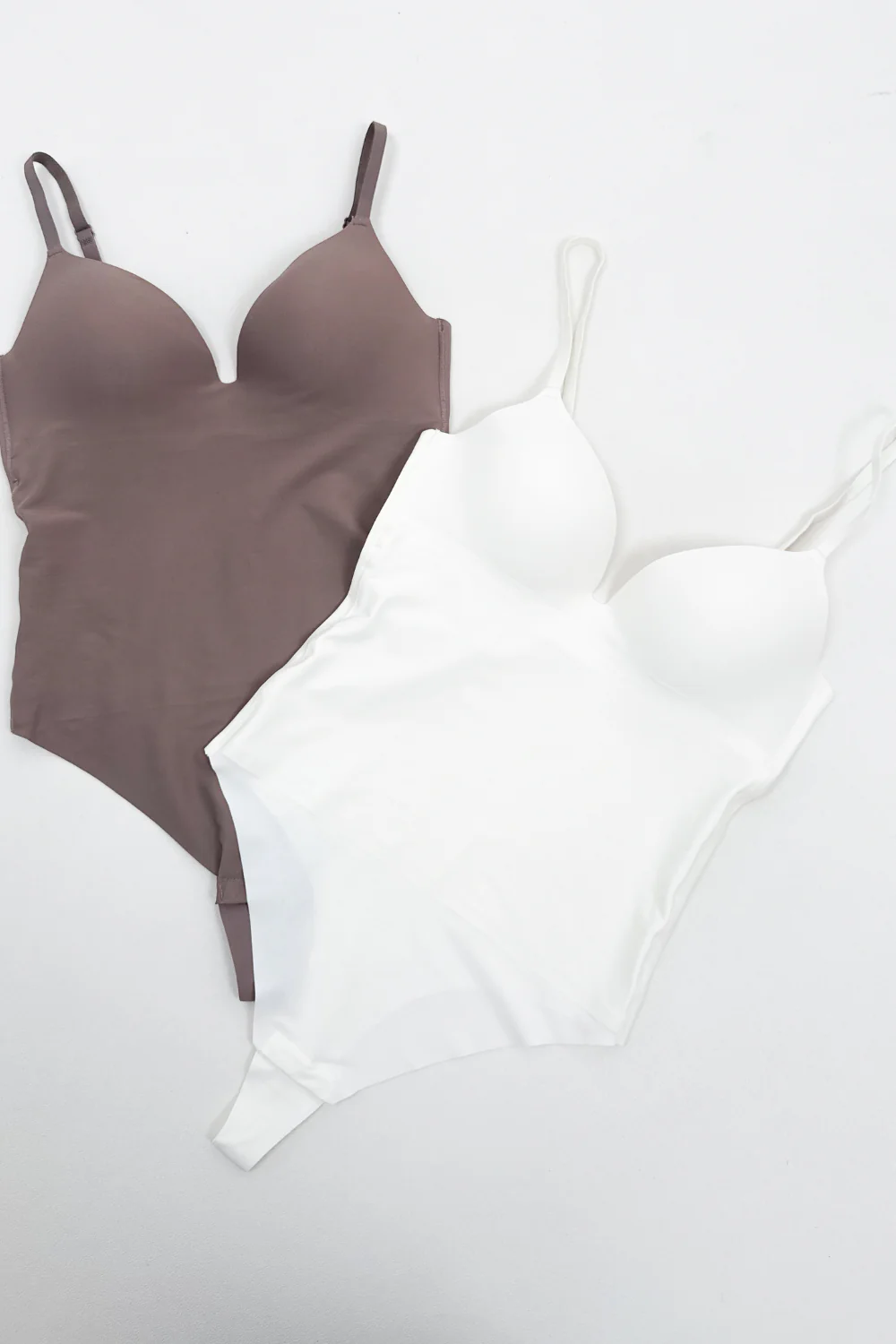 MULTI PACK FALLON WHITE & MOCHA BODYSUIT - Image 2