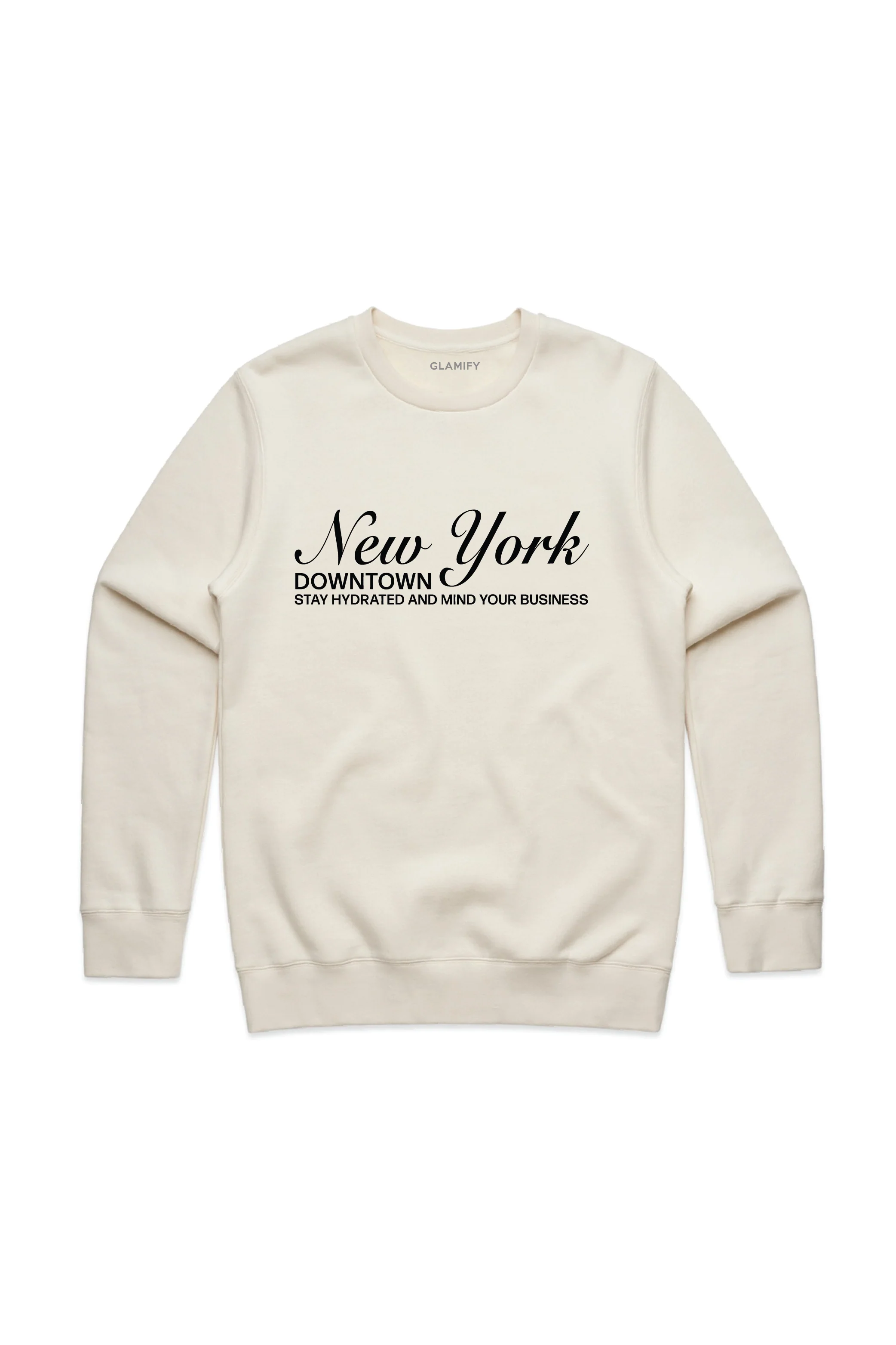 New York printed ecru sweater - Image 2
