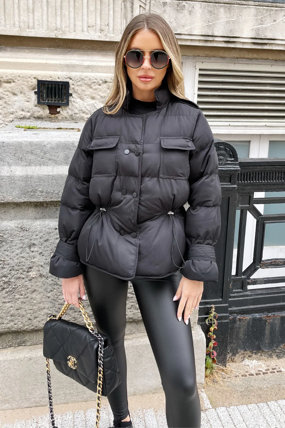 Gabriella Black short puffer coat