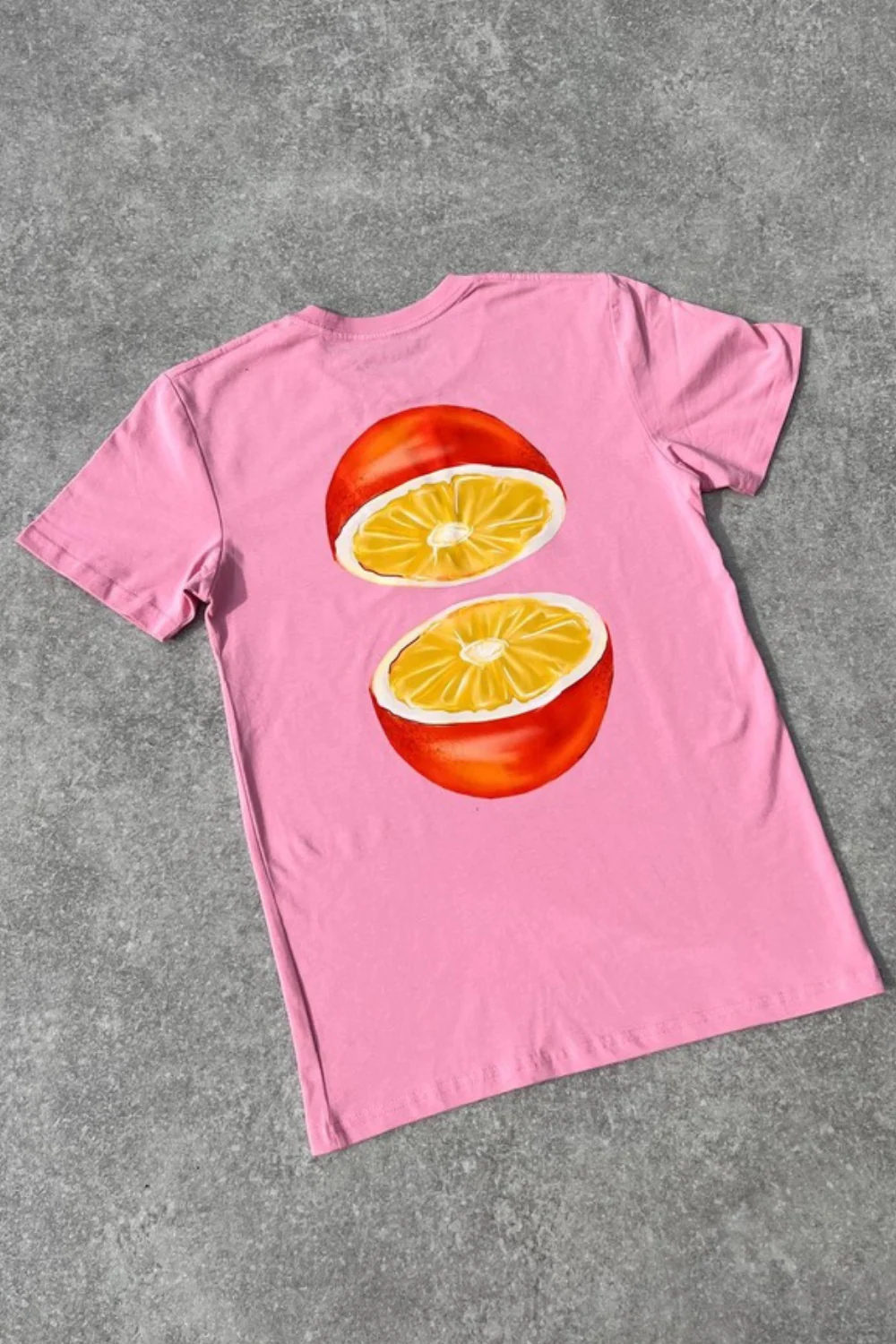 Orange Printed pink T-shirt - Image 4