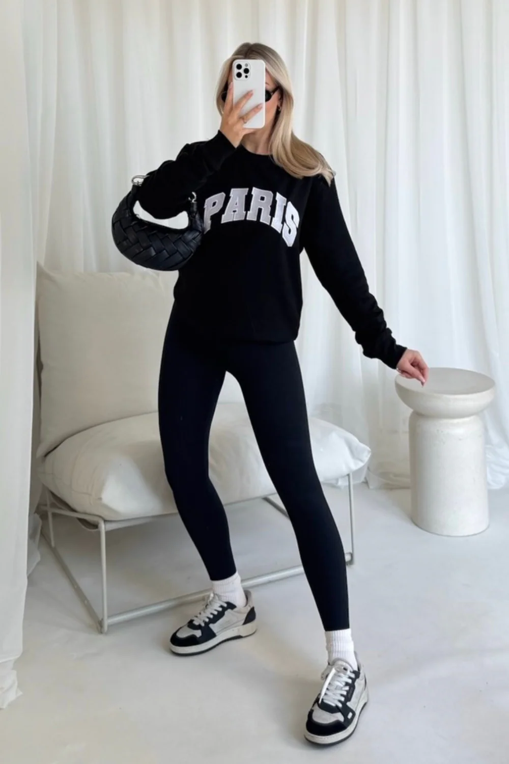 Paris black embroidered sweater - Image 3