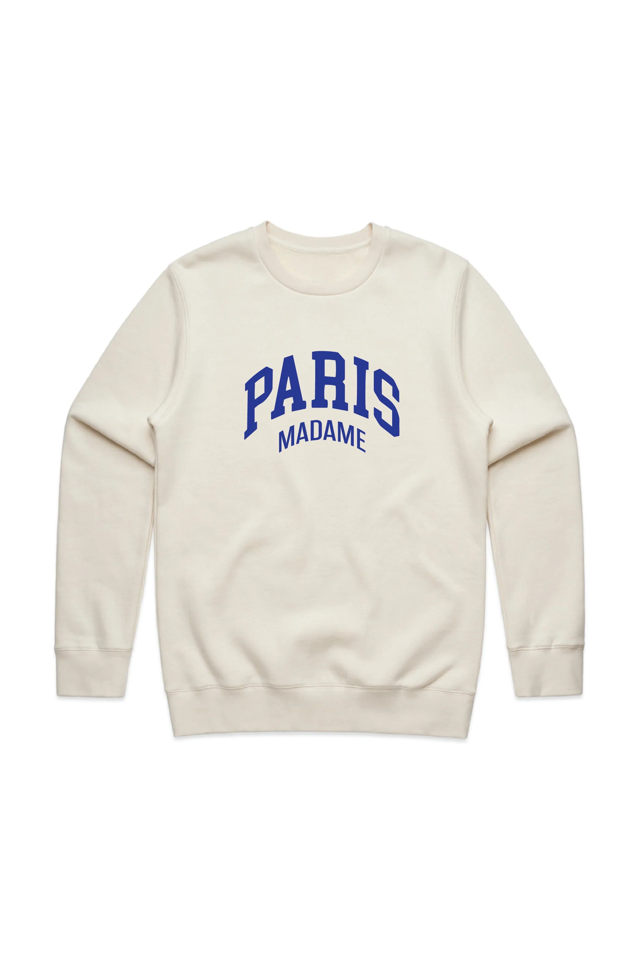 Paris madame blue printed ecru sweater - Image 2