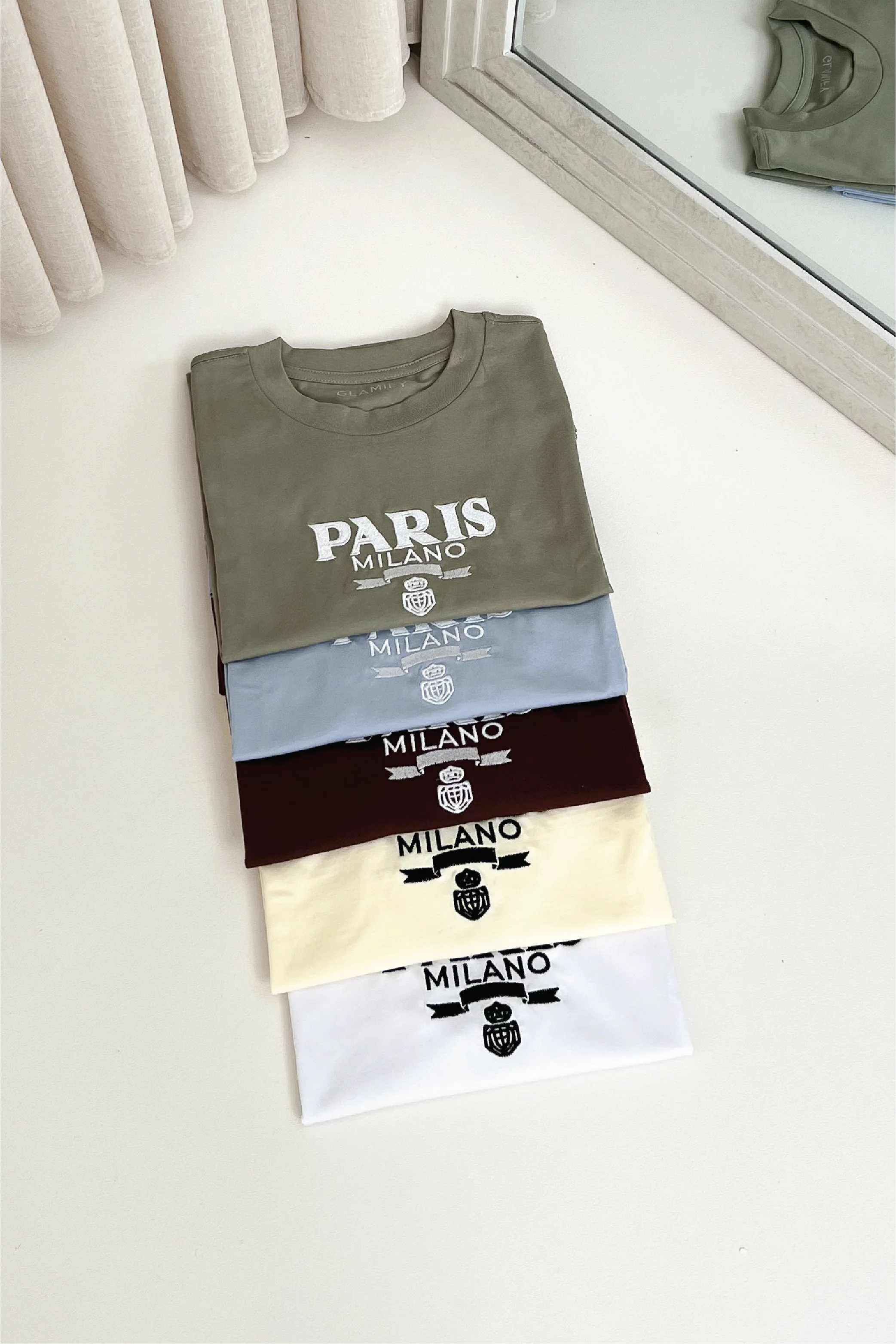 Paris Milano white embroidered t-shirt - Image 3