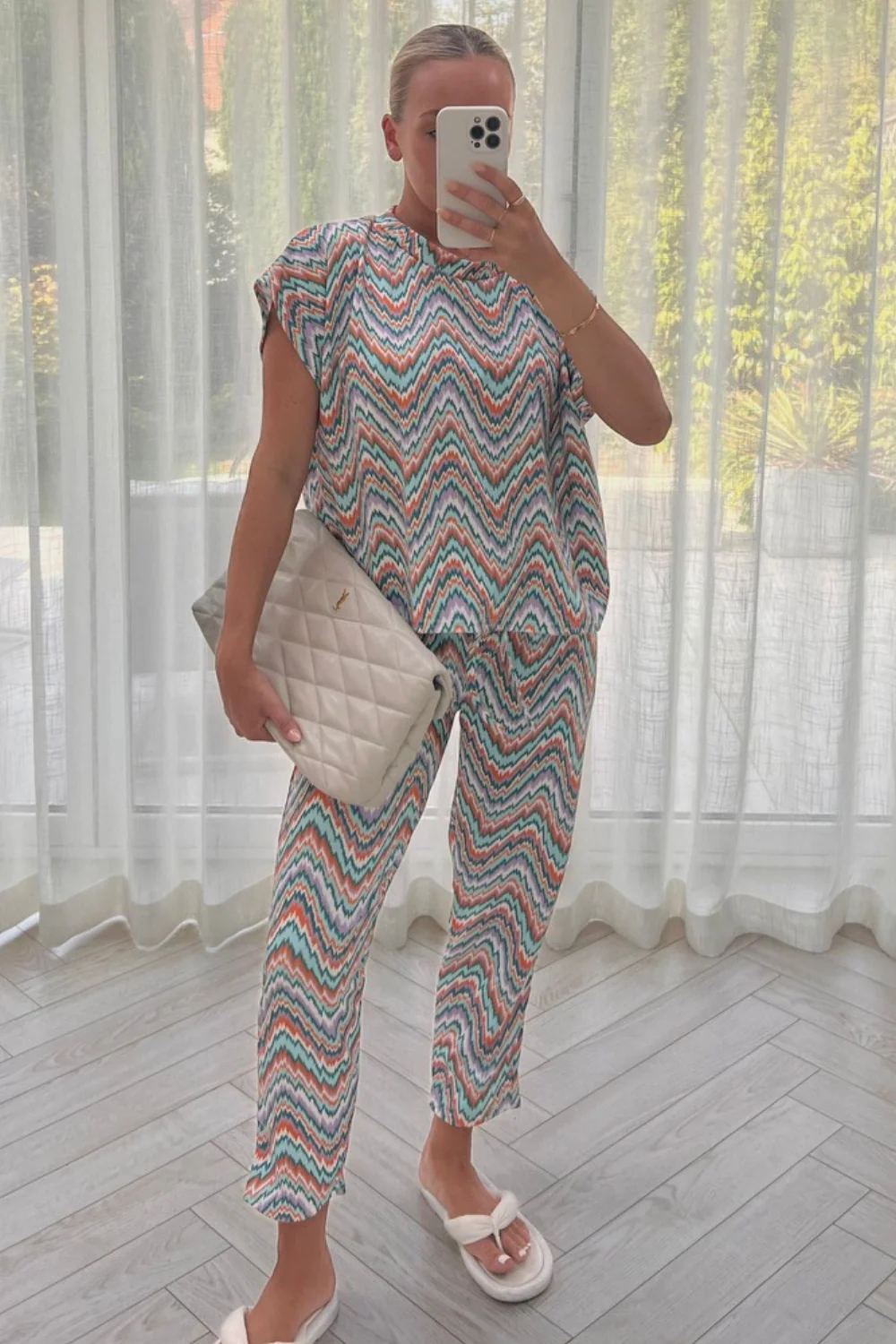 Paris multi box top trouser coord