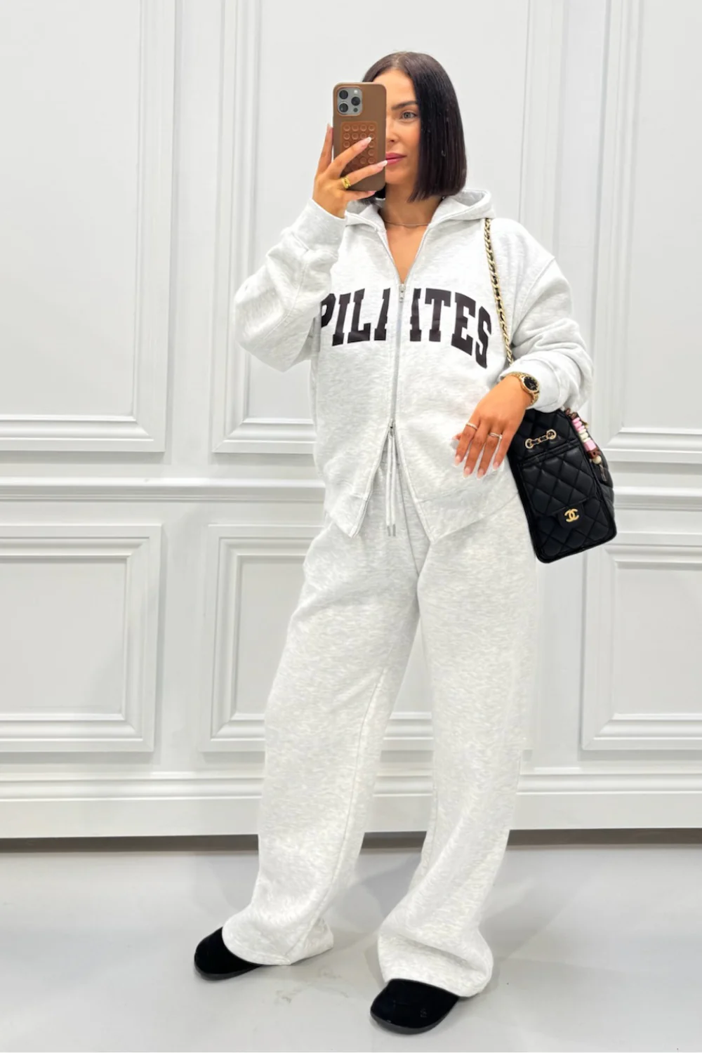 PILATES PRINTED MARL FULL ZIP JACKET - Image 2
