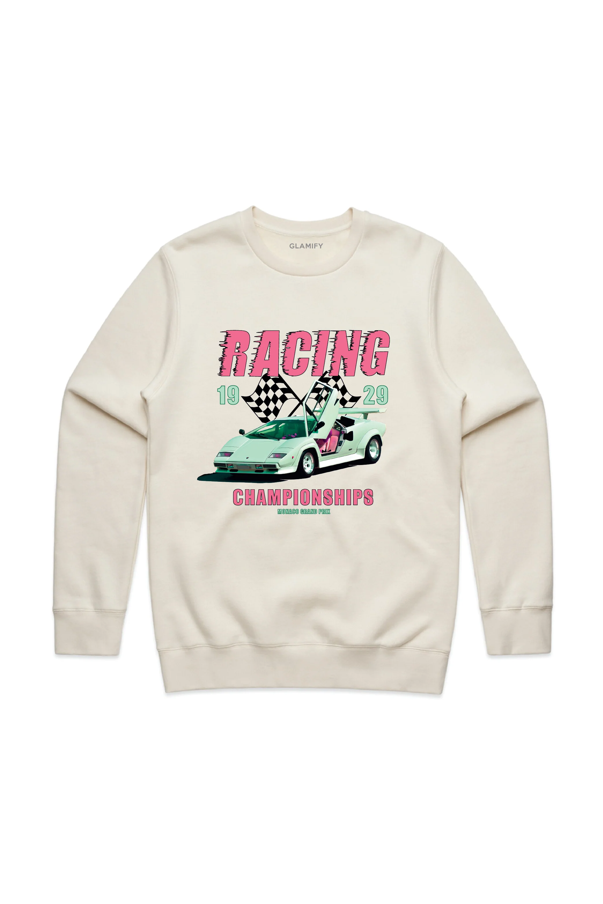Racing champions printed ecru sweater - Image 2