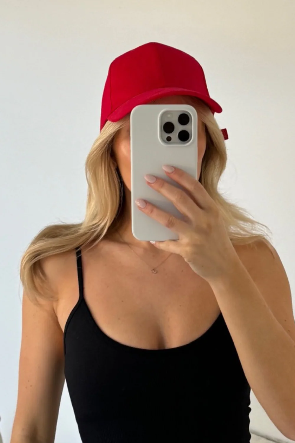 Paige Red baseball cap