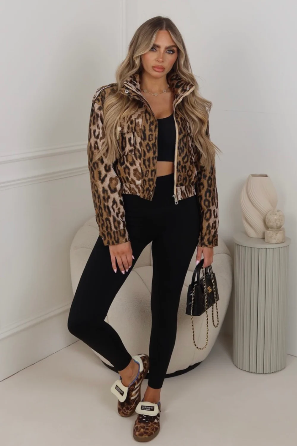 Rhianna leopard print bomber jacket - Image 2