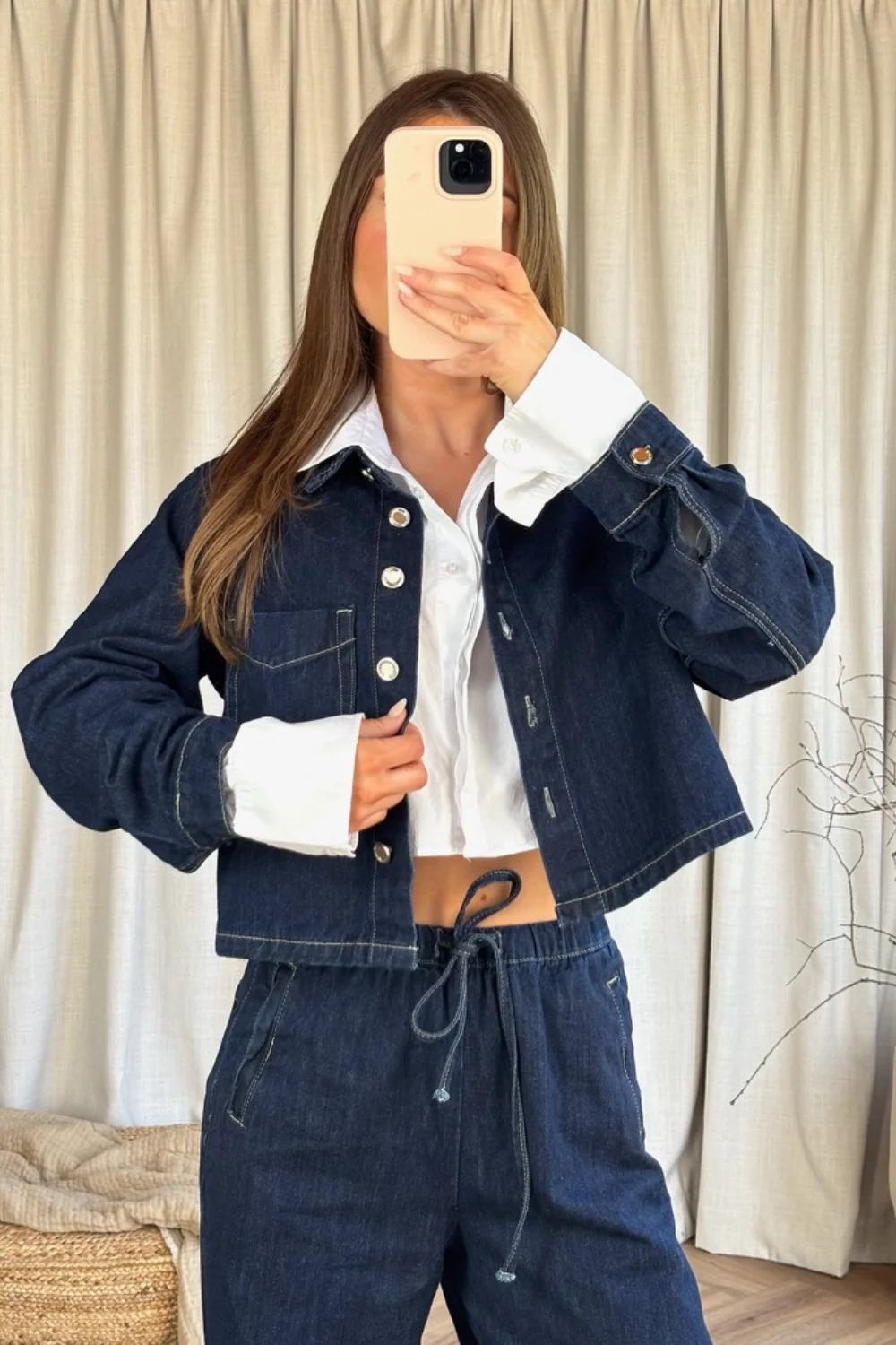 River dark blue denim jacket - Image 2