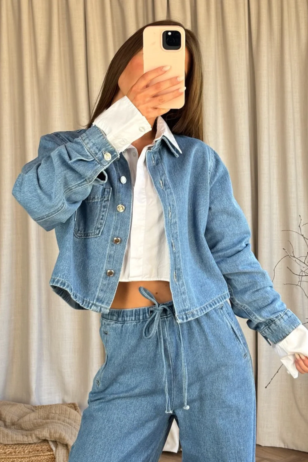 River light blue denim jacket - Image 3