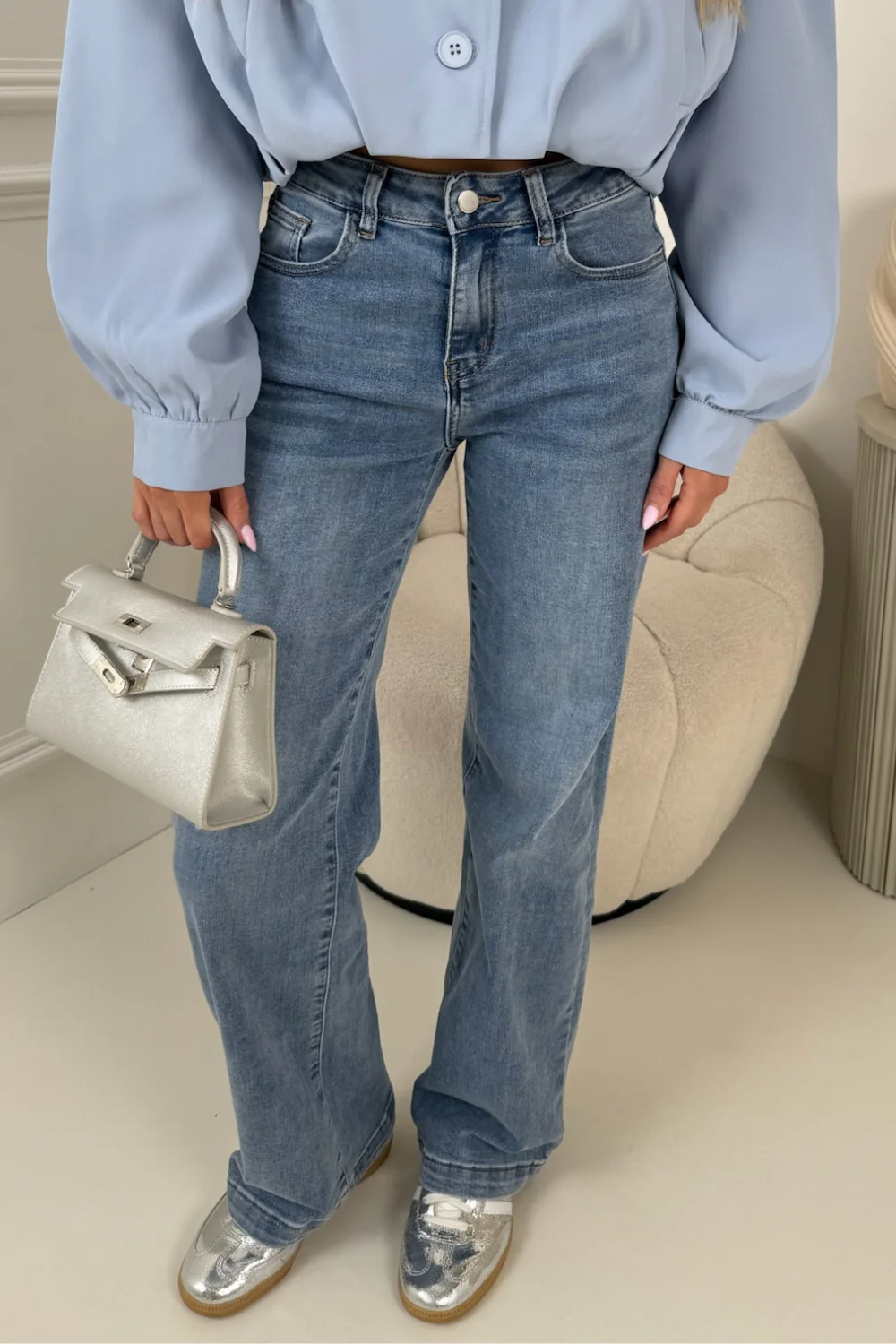 ROSIE BLUE DENIM STRAIGHT LEG JEANS - Image 3