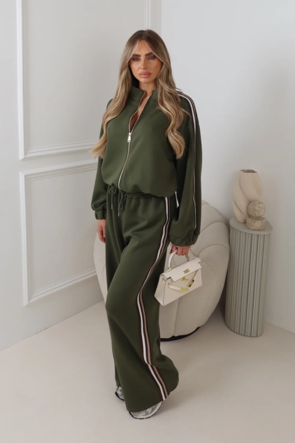 ROSSI GREEN STRIPED TRACKSUIT - Image 3