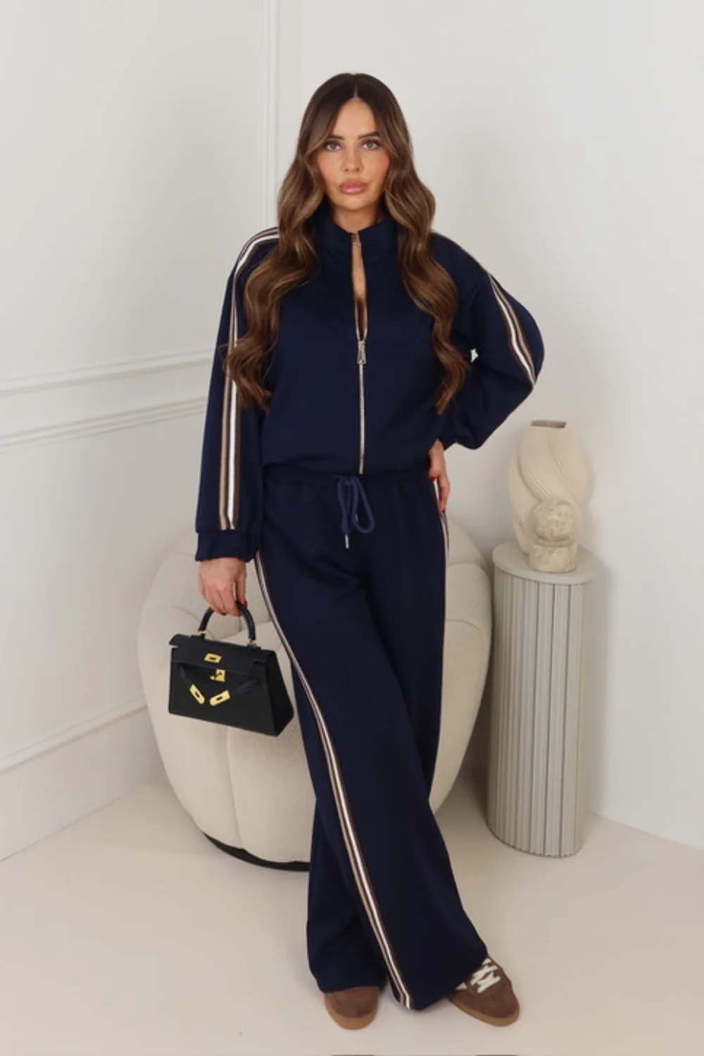 ROSSI NAVY STRIPED TRACKSUIT - Image 3