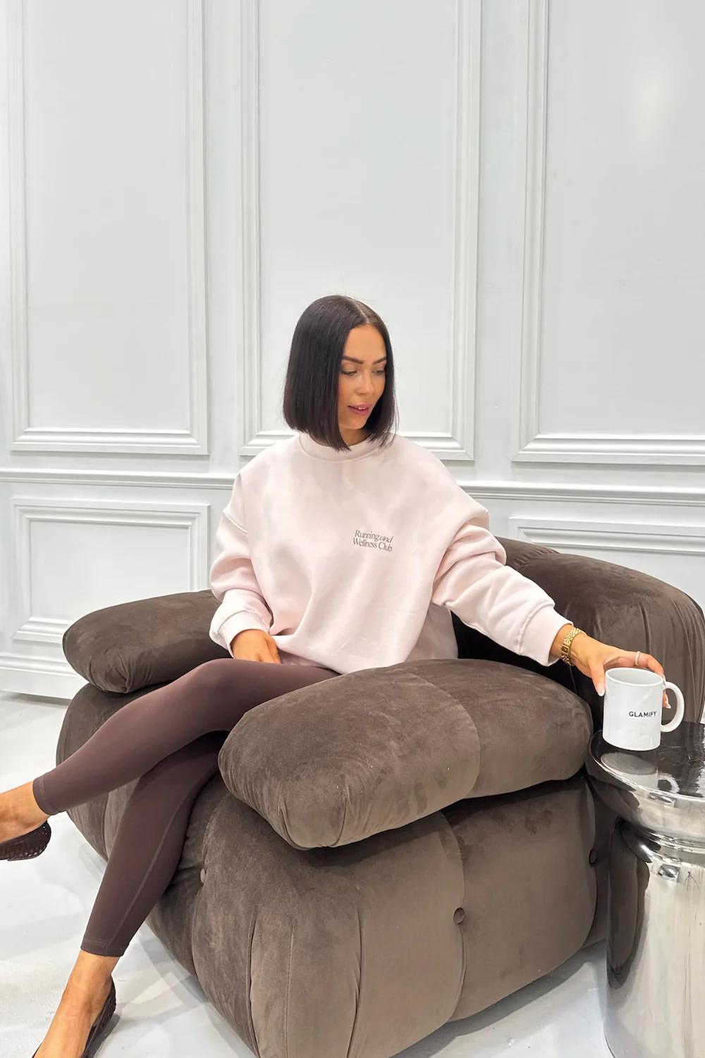 RUNNING & WELLNESS PINK PRINTED SWEATER - Image 2