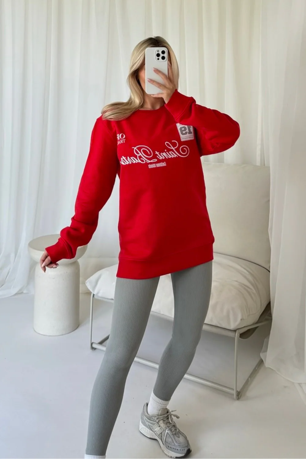 Saint barts red embroidered sweater - Image 3