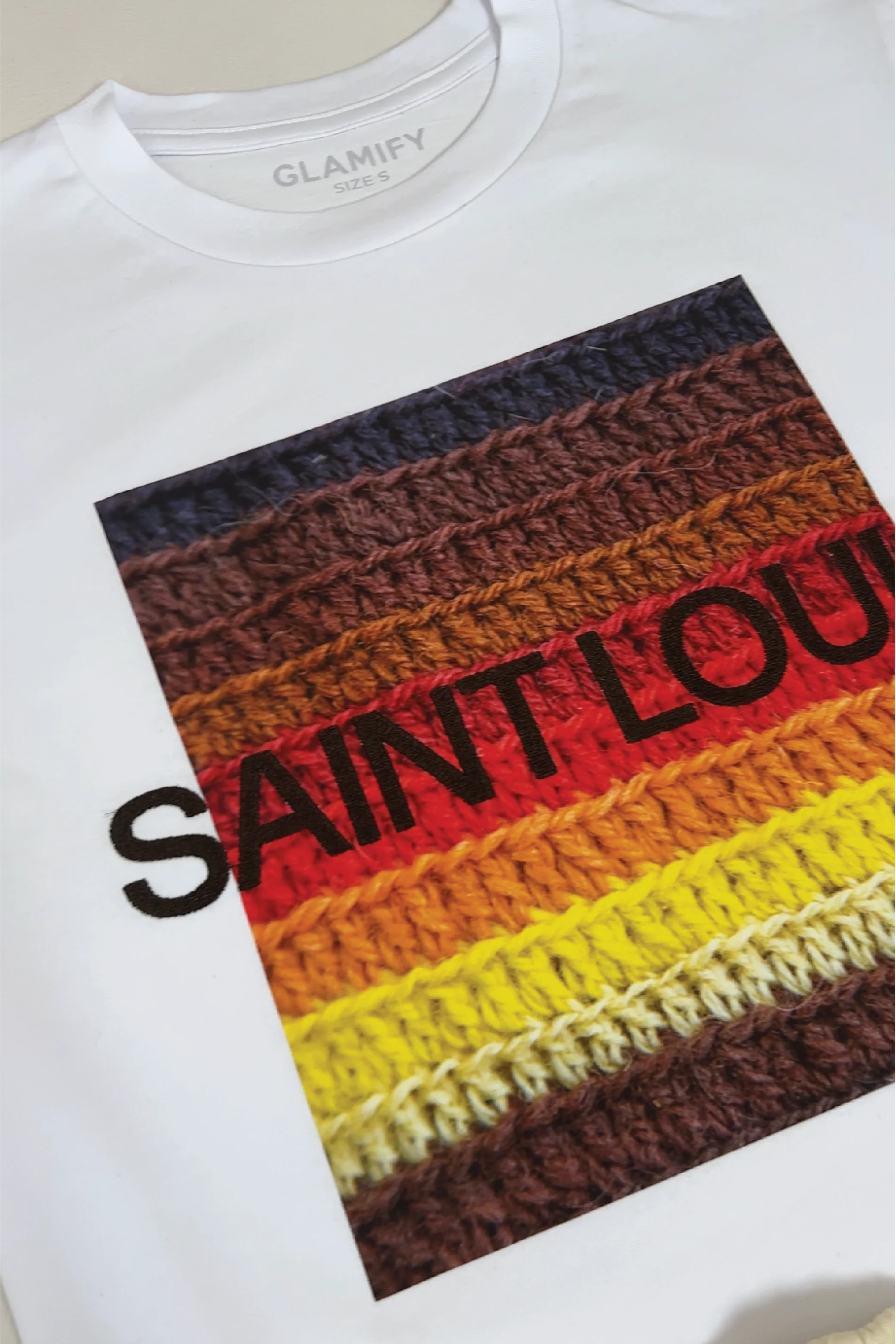 Saint louis chocolate embroidered premium short tee coord - Image 6