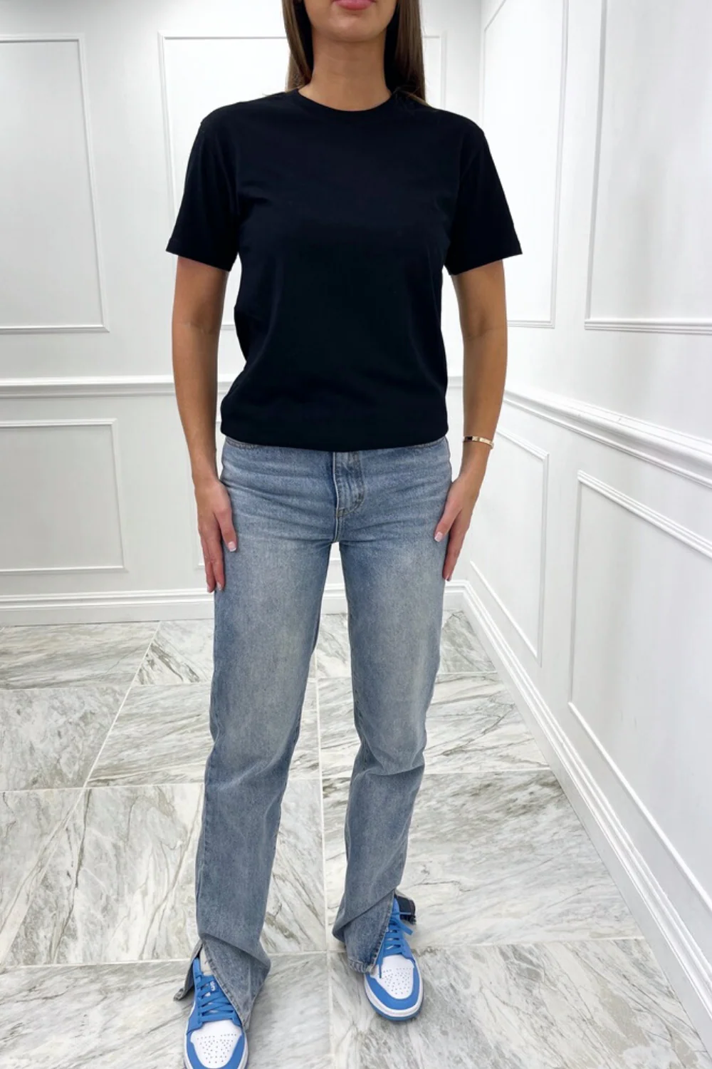 Santa Monica printed black tee - Image 3