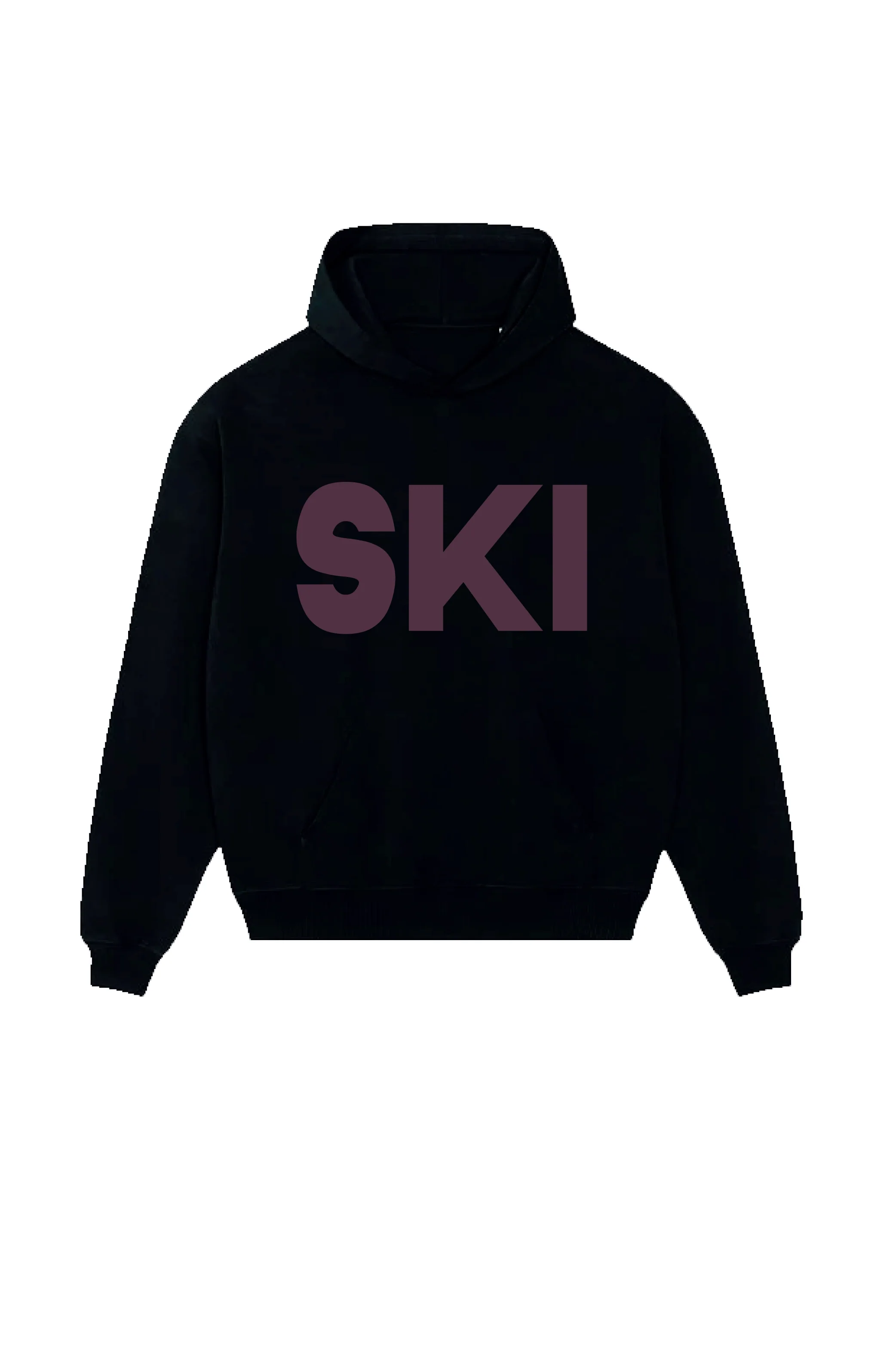SKI ESSENTIAL BLACK PRINTED HOODIE - Image 3