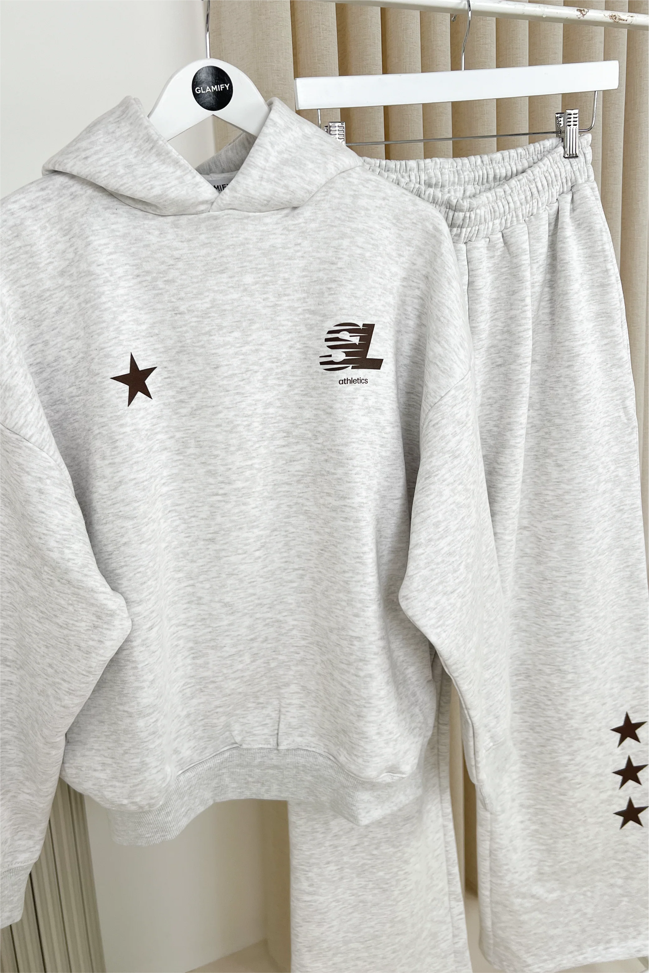 SL STAR LIGHT MARL PRINTED HOODIE AND STRAIGHT LEG LOUNGEWEAR - Image 3