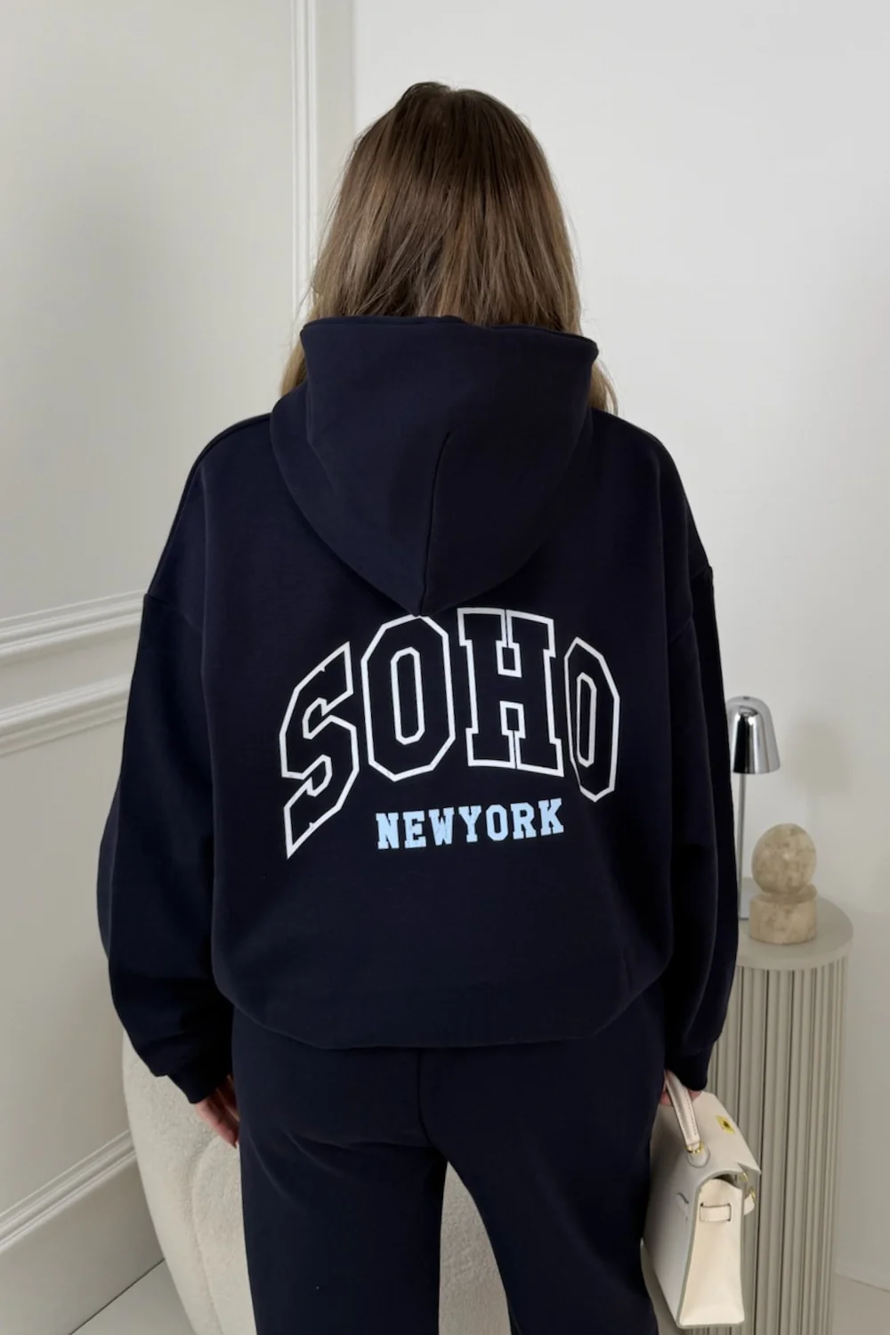 SOHO NAVY PRINT & EMBROIDERED HOODIE - Image 2