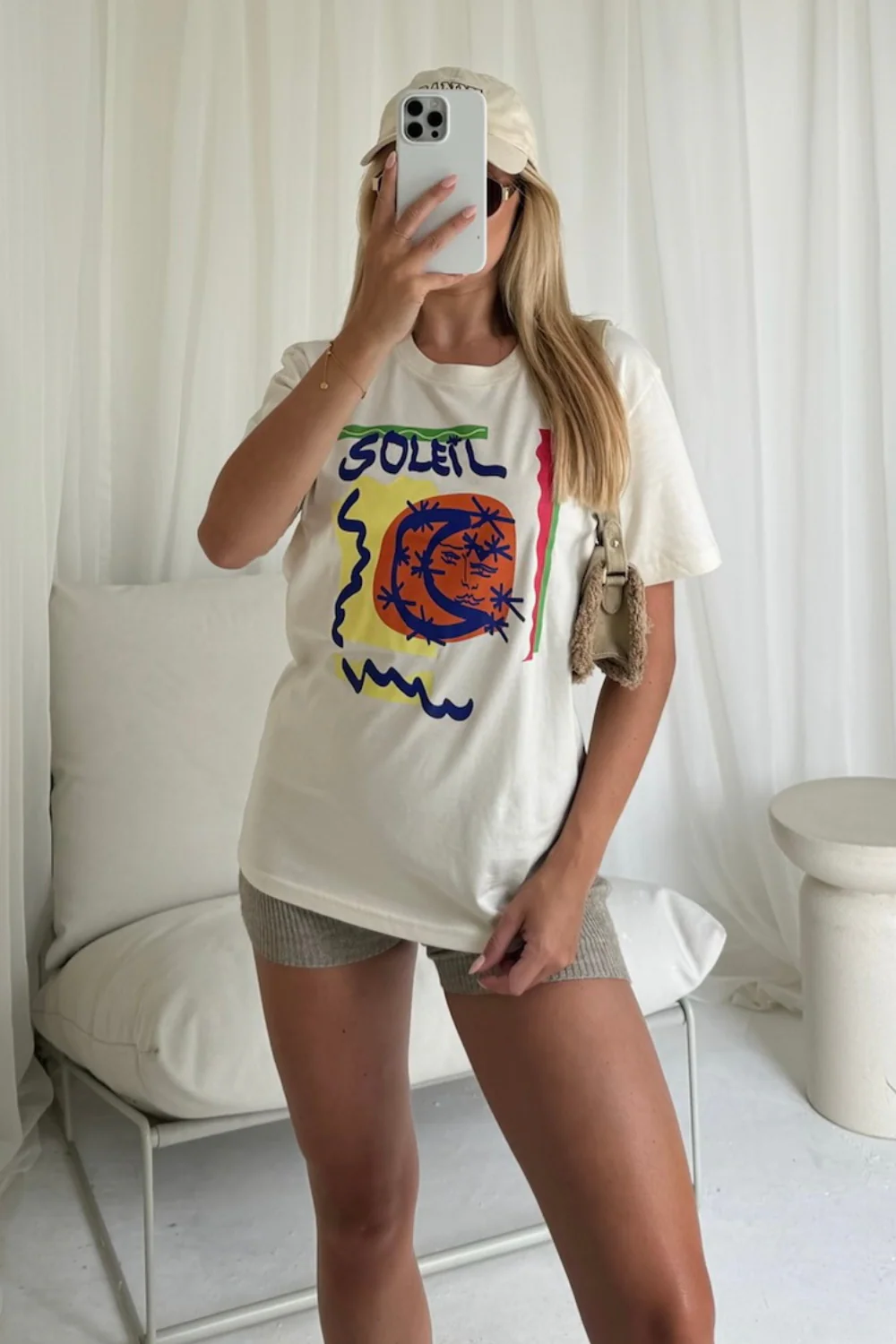 Soleil cream Printed T-shirt - Image 2