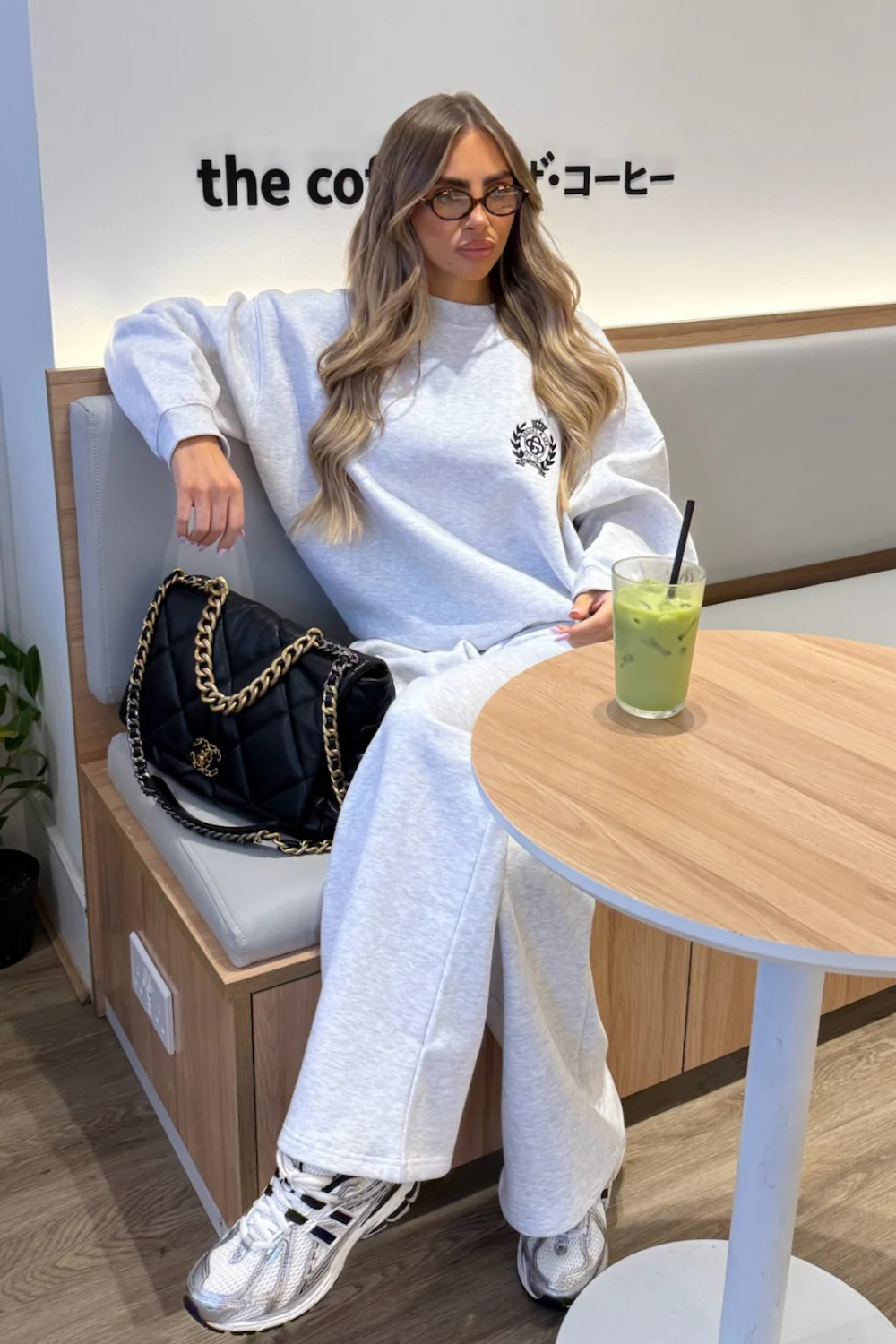 ST MORITZ MARL GREY EMBROIDERED SWEATER - Image 2