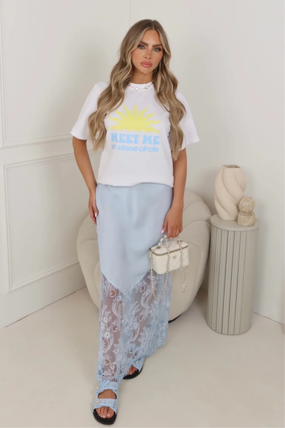 Stone circle white heavyweight printed t-shirt - Image 6