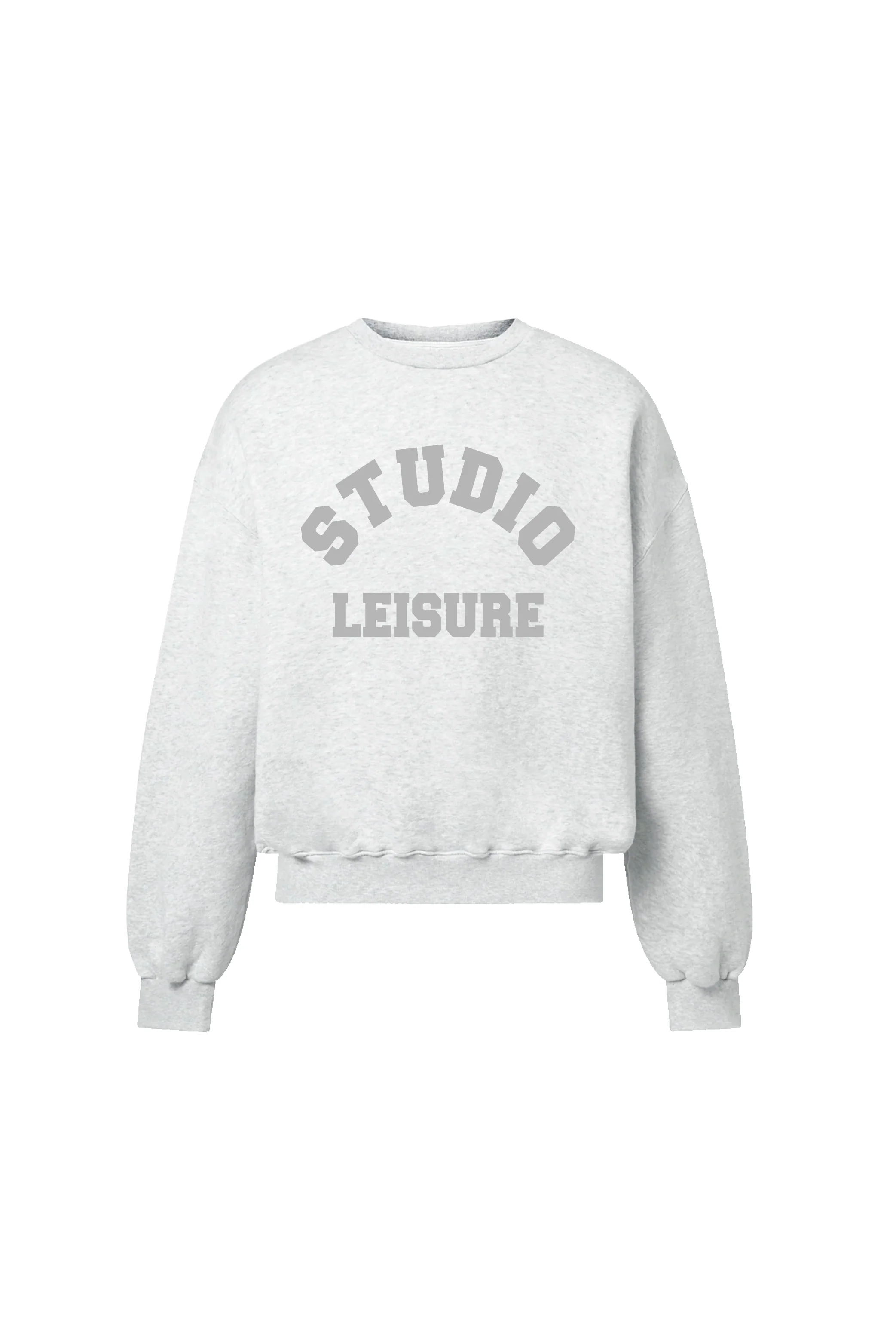 STUDIO LEISURE ESSENTIAL MARL PRINTED SWEATER - Image 2