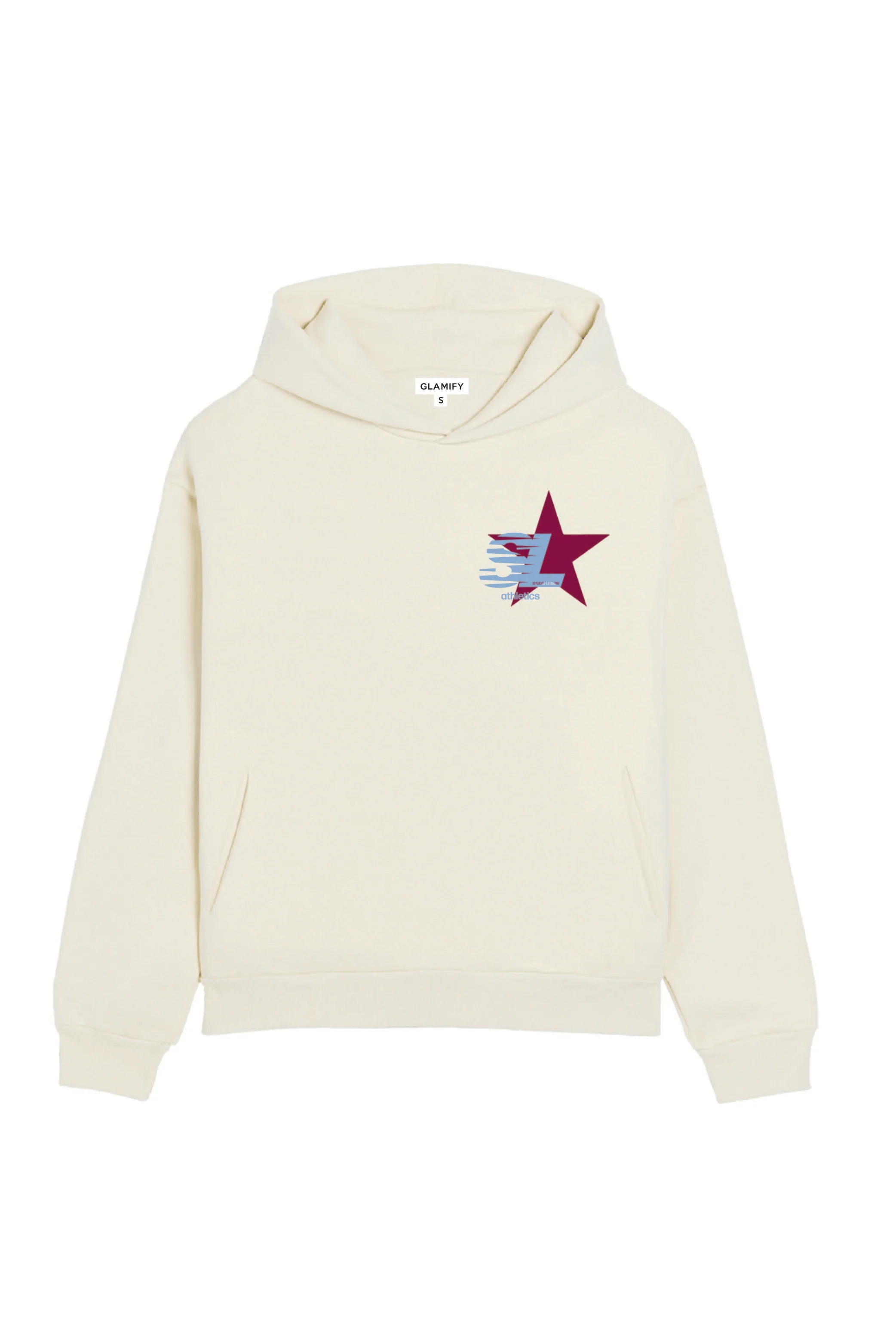 Studio leisure star ecru printed hoodie - Image 5