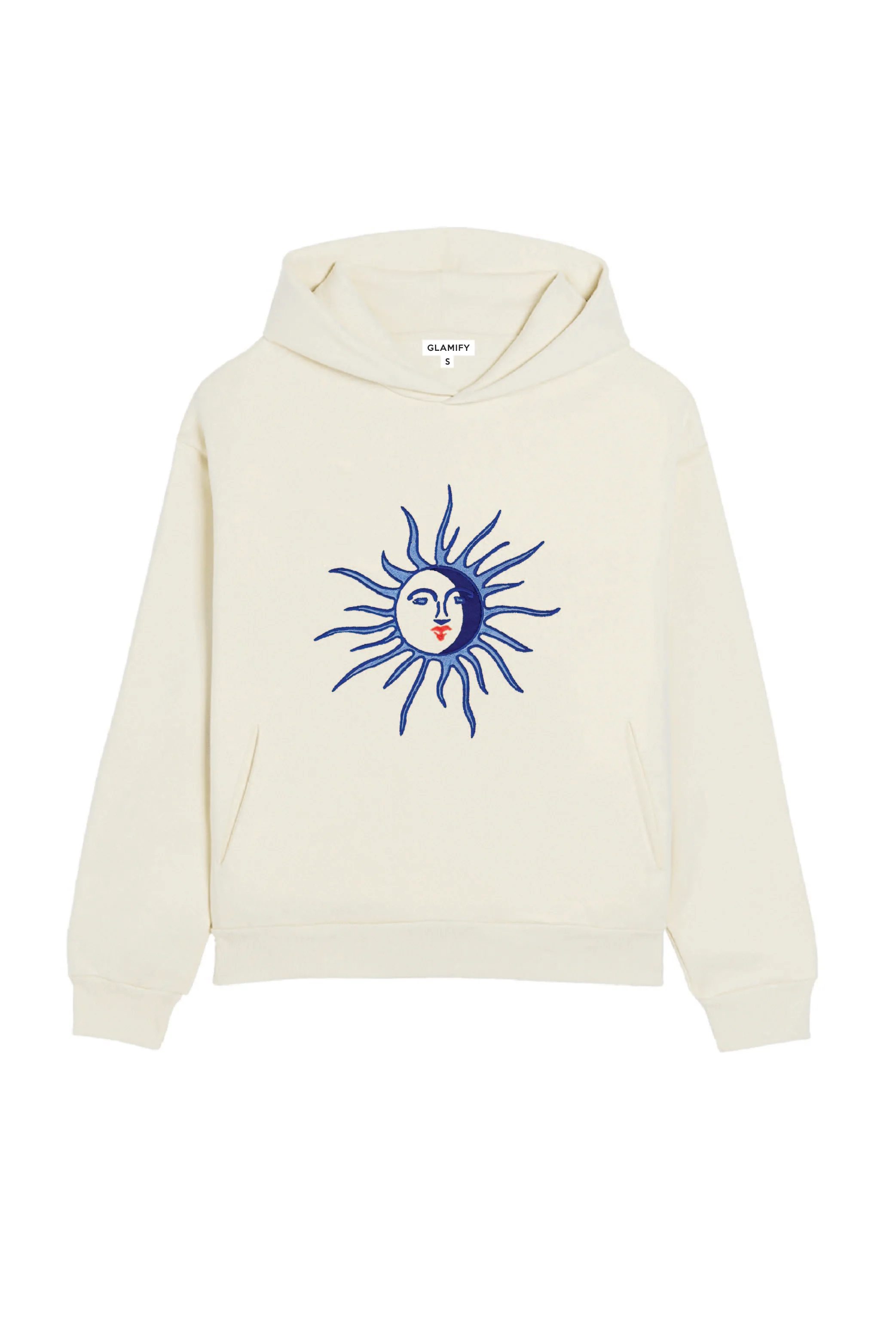 Sunshine ecru embroidered hoodie - Image 2