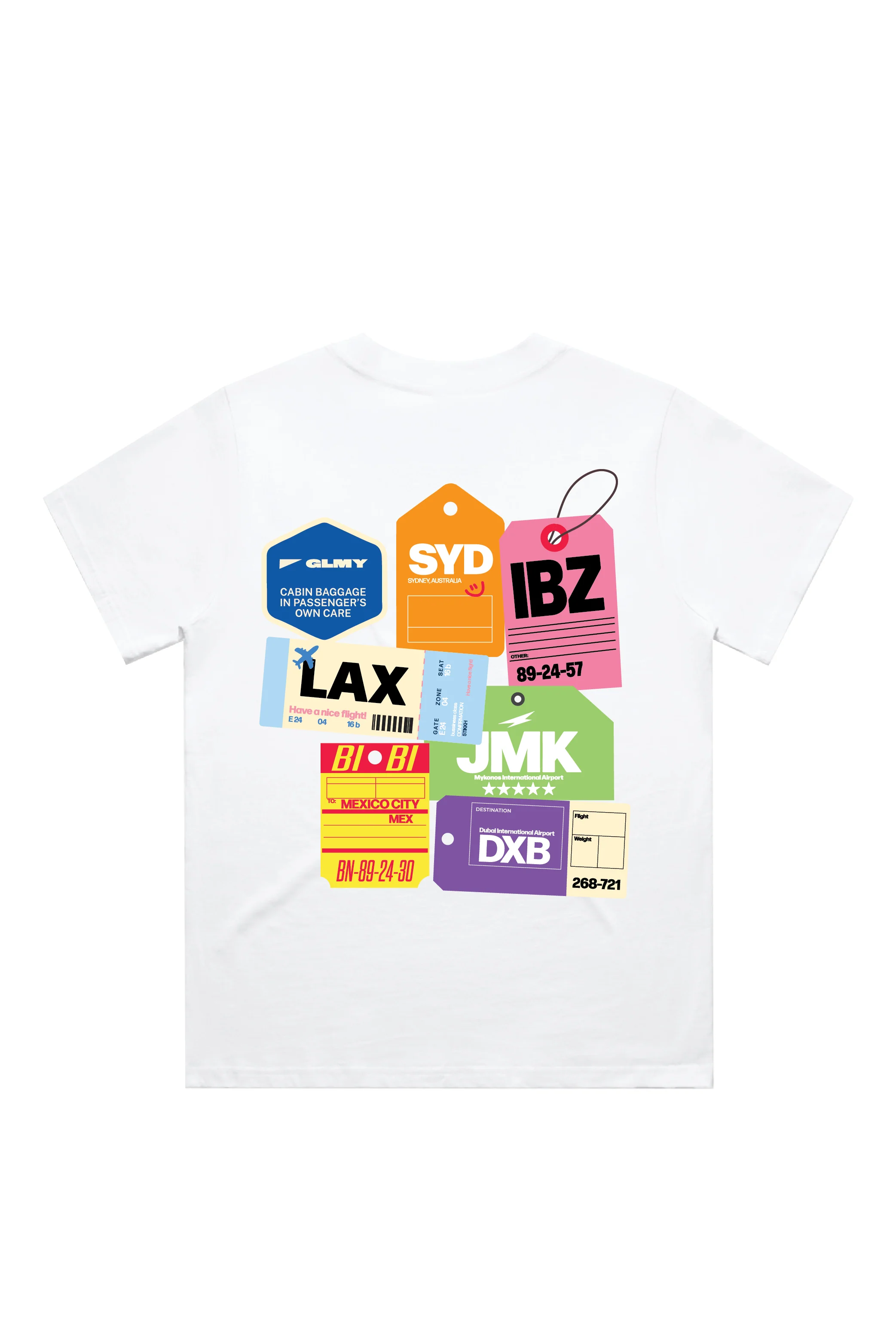 Take a trip white heavyweight back print t-shirt - Image 6