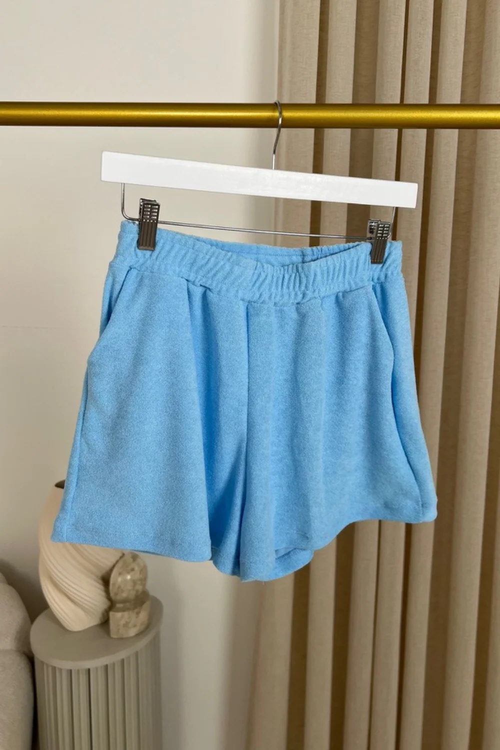 Terri Towel baby blue shorts - Image 3