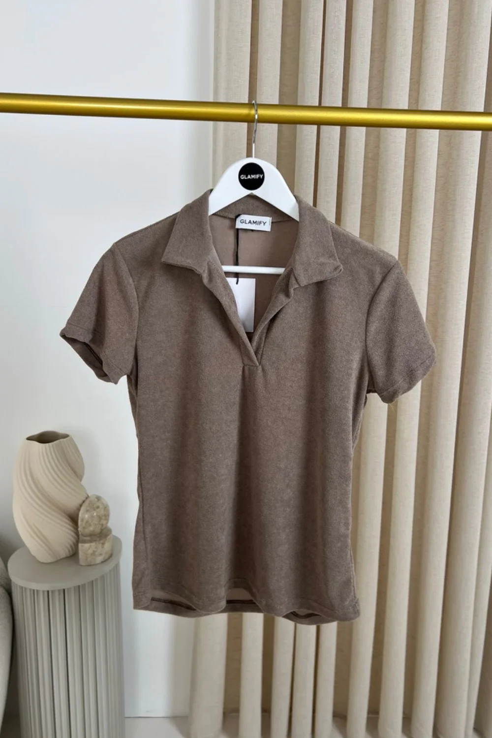 Terri towel mocha polo - Image 3