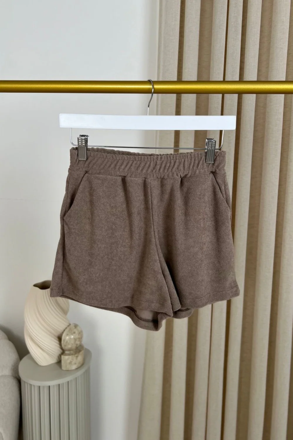Terri Towel mocha shorts - Image 2