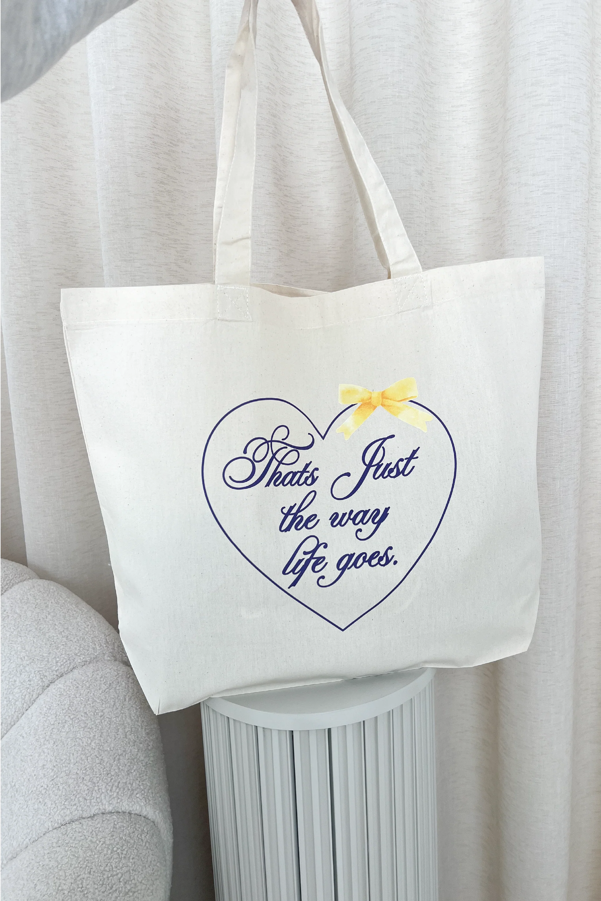 Thats just the way life goes printed canvas tote - Image 2