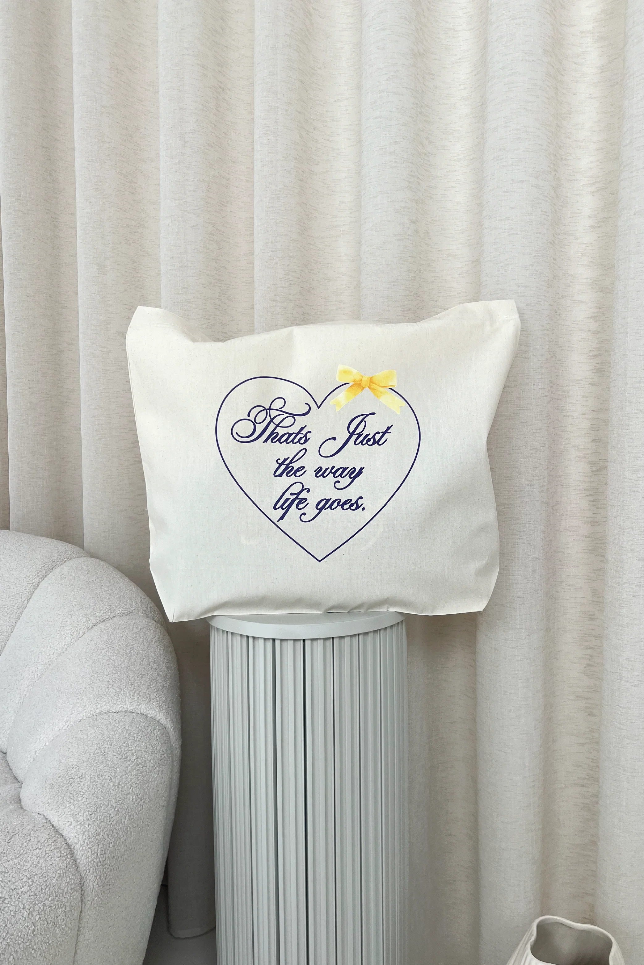 Thats just the way life goes printed canvas tote - Image 3