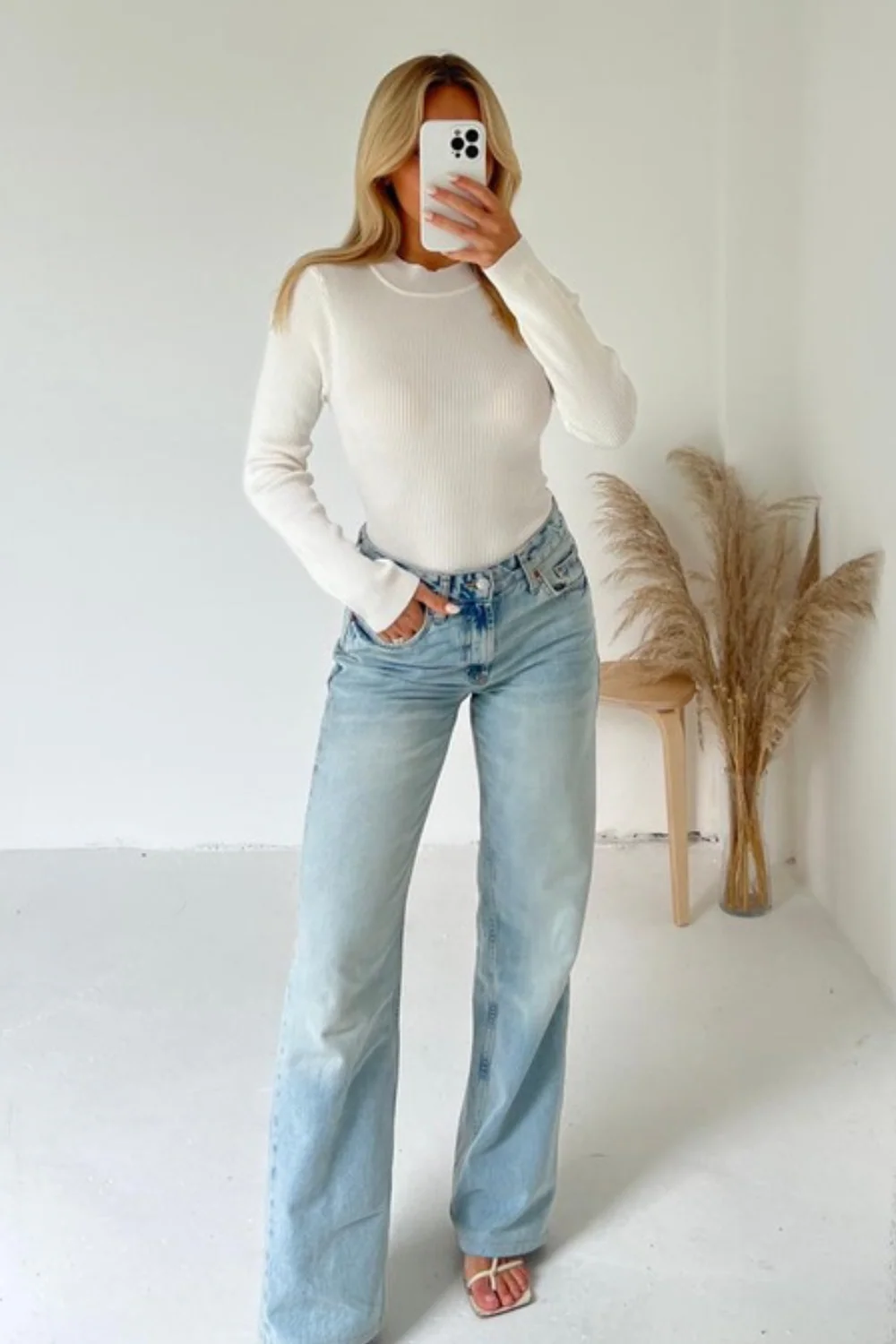 Tilly white heart diamante Sleeve Jumper - Image 2