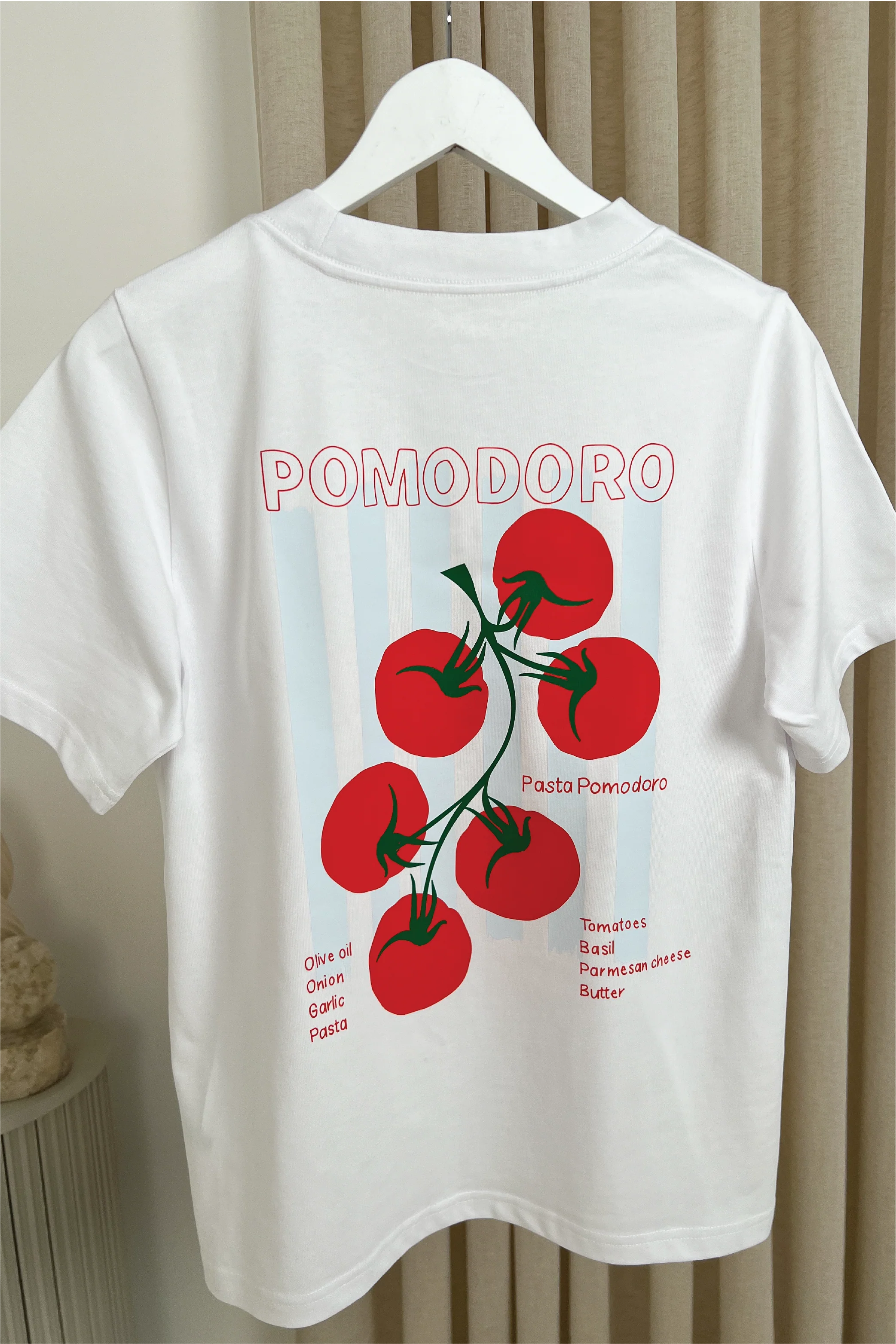 Tomato white front & back printed heavyweight oversized t-shirt - Image 5