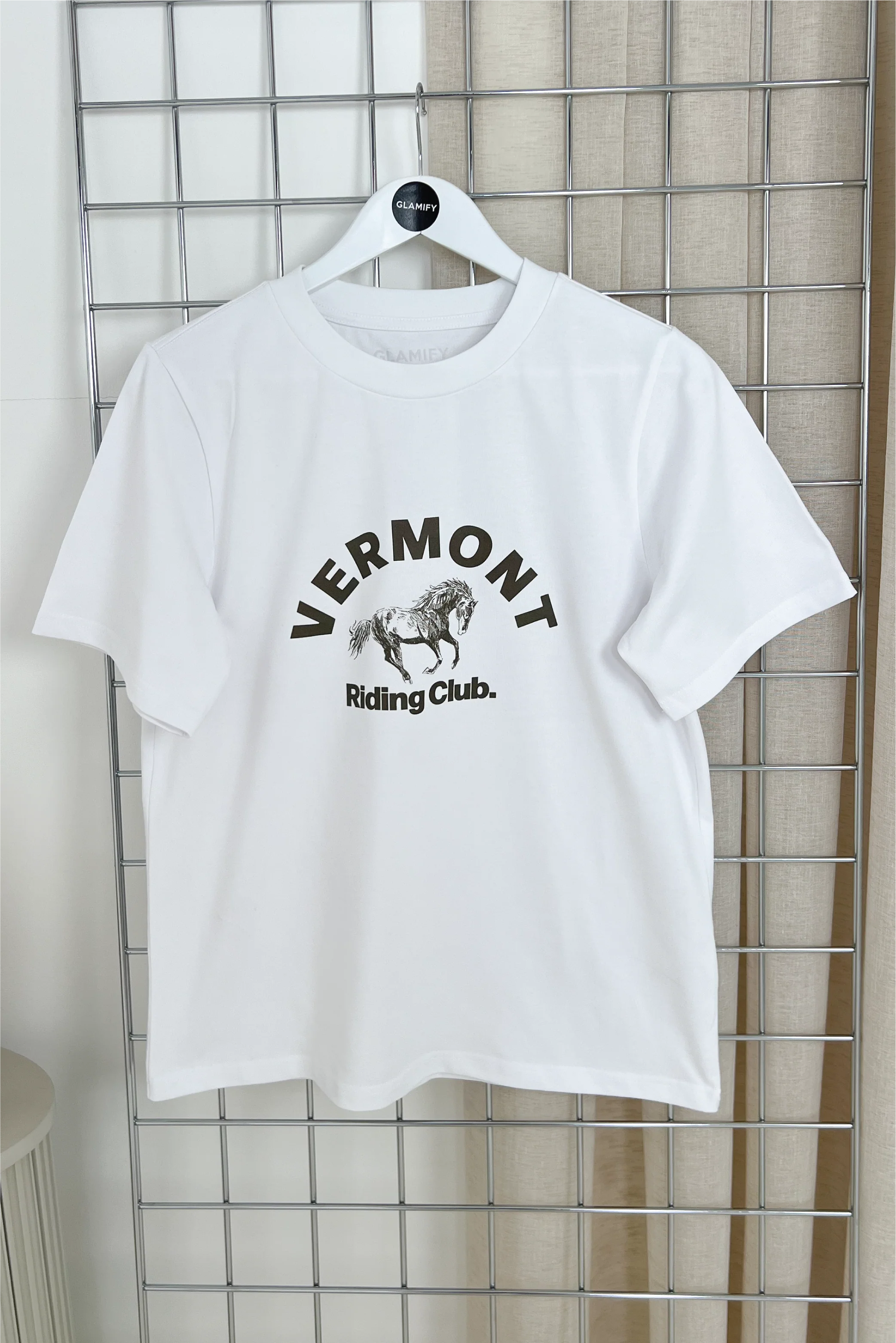 Vermont printed white heavyweight oversized t-shirt - Image 3