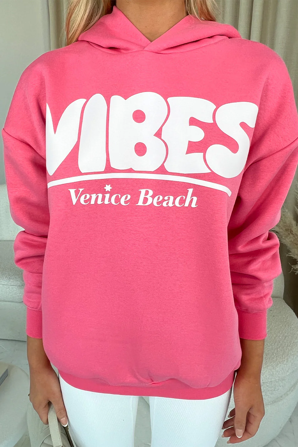 Vibes pink lemonade Premium printed hoodie - Image 4